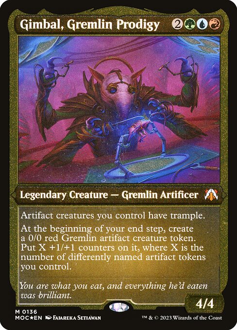 Gimbal, Gremlin Prodigy - March of the Machine Commander Mythic Card