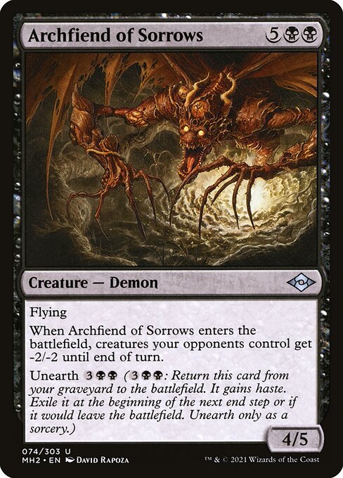 Archfiend of Sorrows - Modern Horizons 2 Uncommon Card
