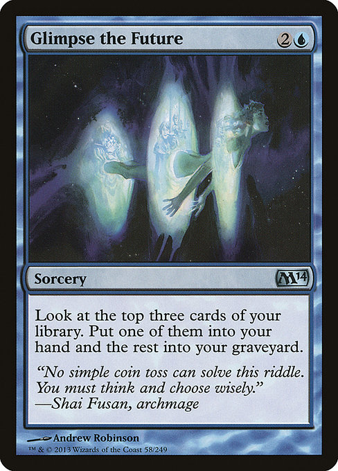 Glimpse the Future - Magic 2014 Uncommon Card