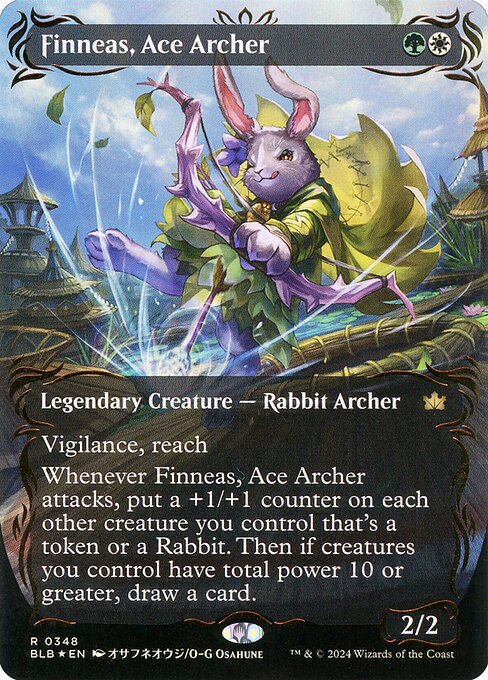 Finneas, Ace Archer - Bloomburrow Rare Card