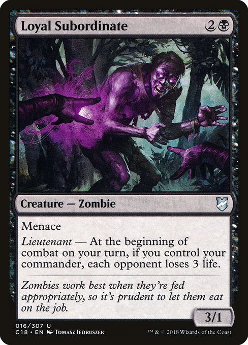 Loyal Subordinate - Commander 2018 Uncommon Card