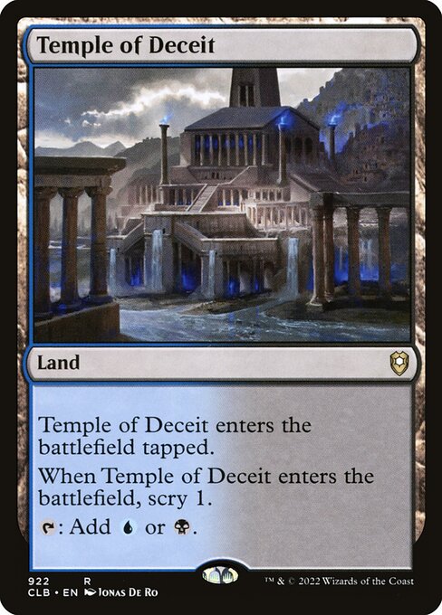 Temple of Deceit - Commander Legends: Battle for Baldur's Gate Rare Card