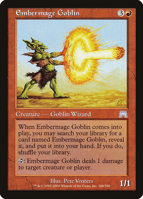 Embermage Goblin - Onslaught Uncommon Card