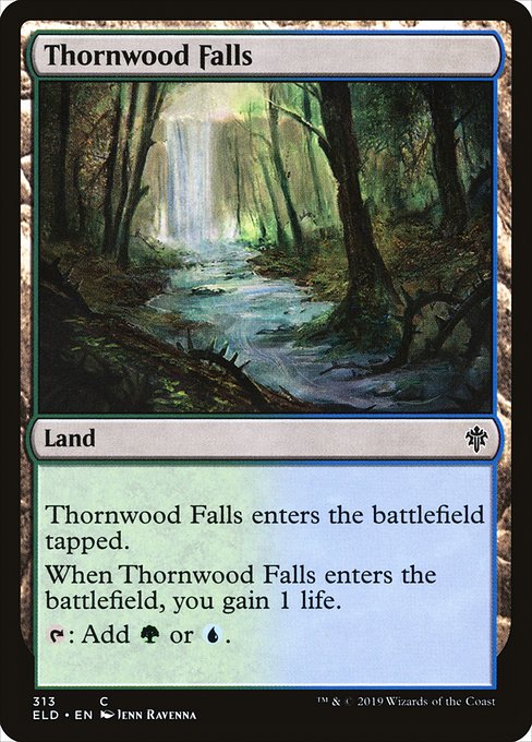 Thornwood Falls - Throne of Eldraine Common Card