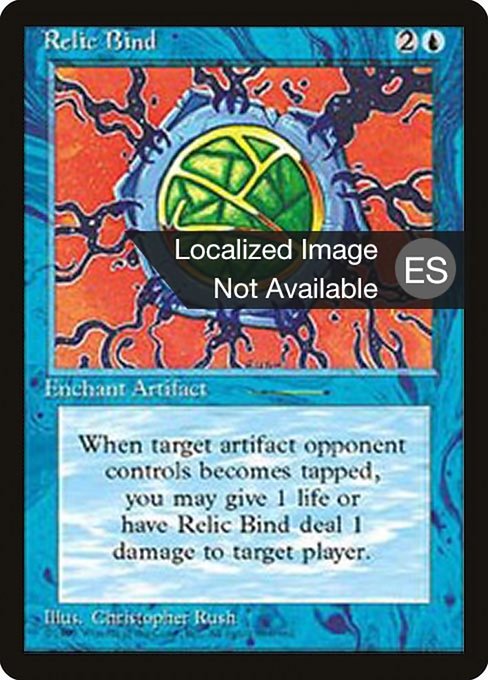 Relic Bind - Fourth Edition Foreign Black Border Rare Card