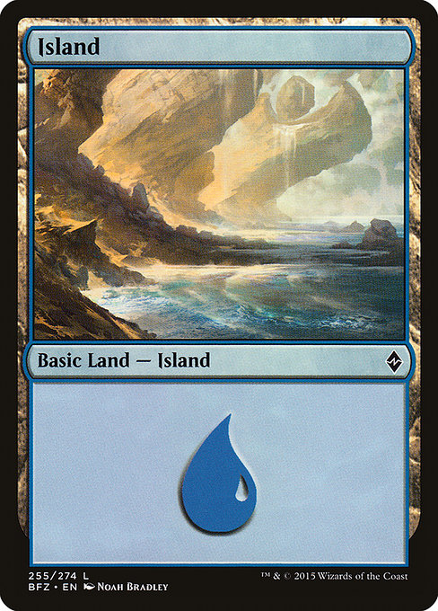 Island - Battle for Zendikar Common Card