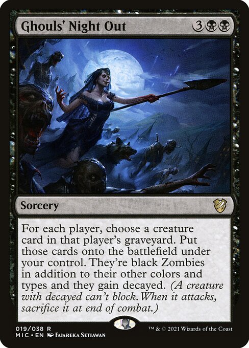 Ghouls' Night Out - Midnight Hunt Commander Rare Card