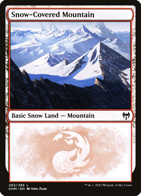 Snow-Covered Mountain - Kaldheim Common Card