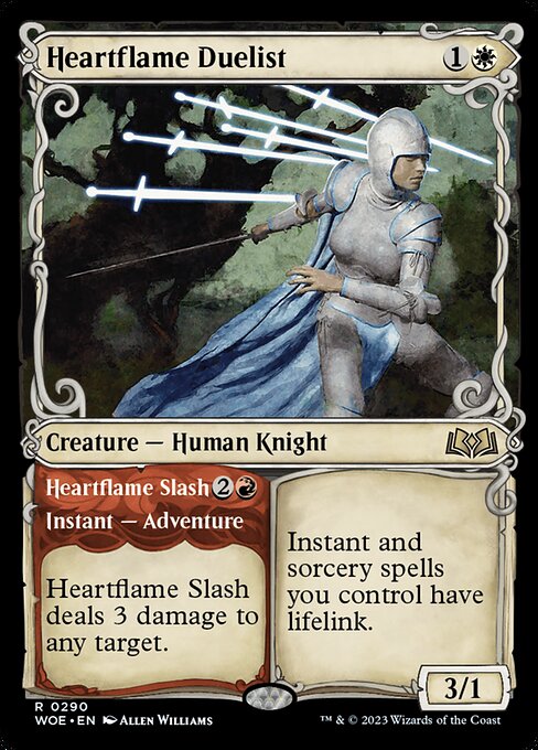 Heartflame Duelist // Heartflame Slash - Wilds of Eldraine Rare Card
