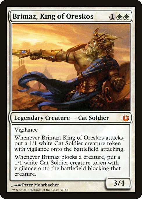 Brimaz, King of Oreskos - Born of the Gods Mythic Card