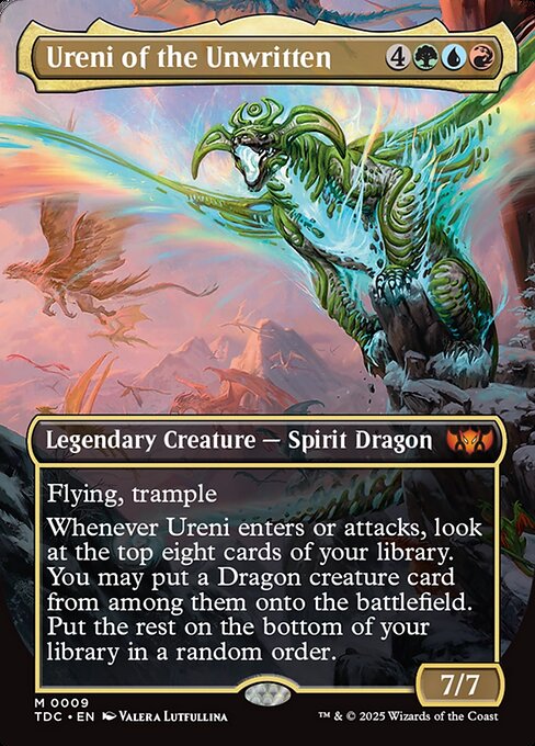 Ureni of the Unwritten - Tarkir: Dragonstorm Commander Mythic Card