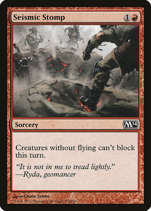 Seismic Stomp - Magic 2014 Common Card