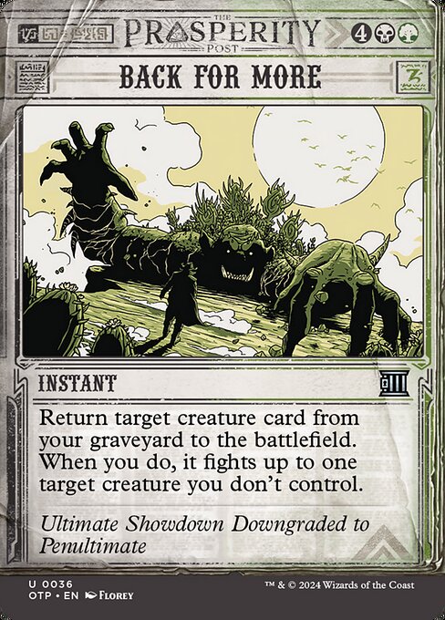 Back for More - Breaking News Uncommon Card