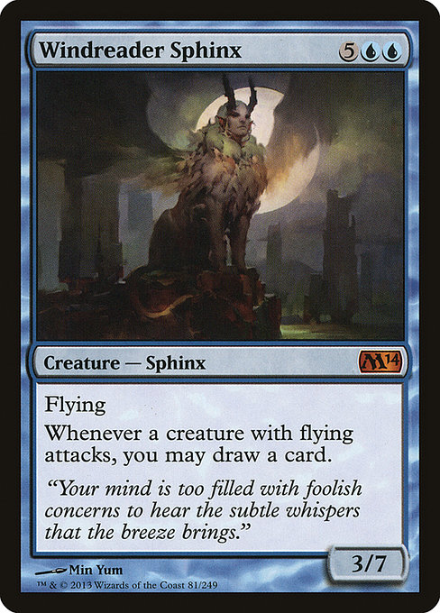Windreader Sphinx - Magic 2014 Mythic Card