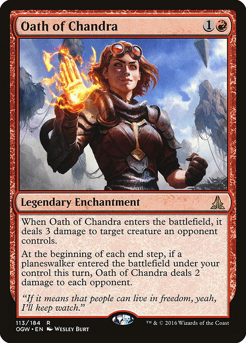 Oath of Chandra - Oath of the Gatewatch Rare Card