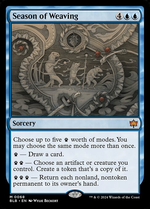 Season of Weaving - Bloomburrow Mythic Card