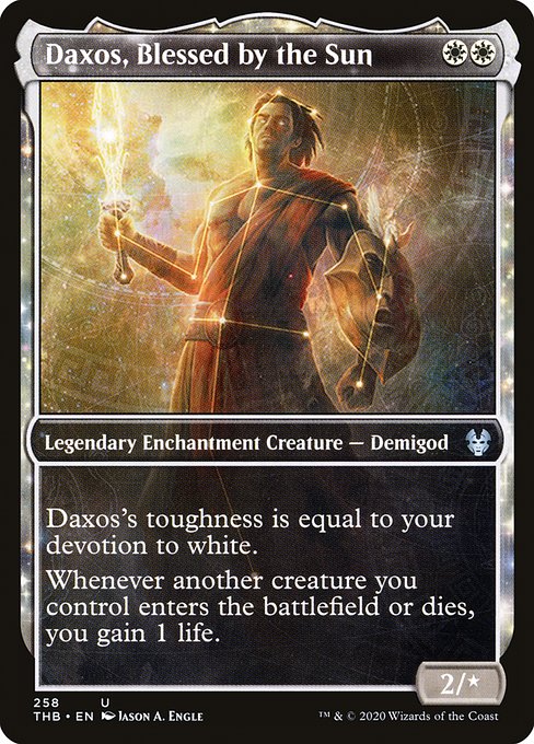 Daxos, Blessed by the Sun - Theros Beyond Death Uncommon Card