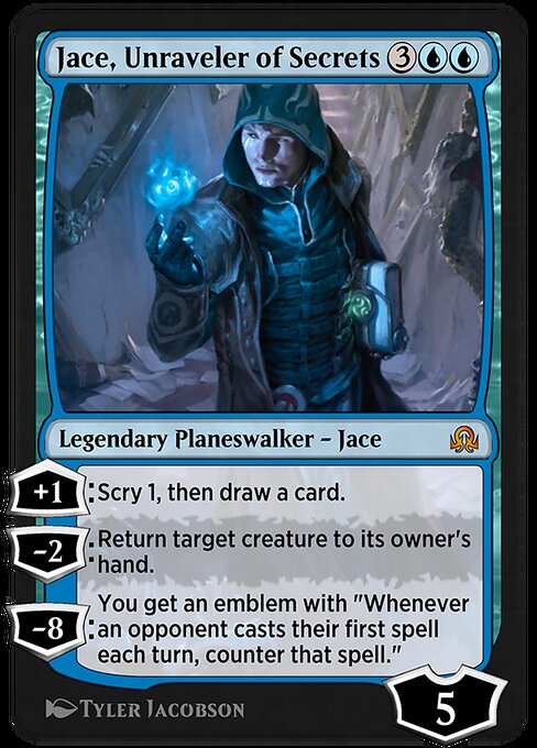 Jace, Unraveler of Secrets - Shadows over Innistrad Remastered Mythic Card