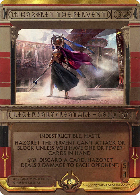 Hazoret the Fervent - Amonkhet Invocations Special Card