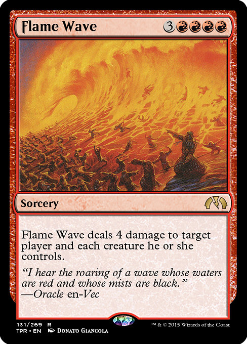 Flame Wave - Tempest Remastered Rare Card