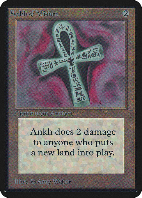 Ankh of Mishra - Limited Edition Alpha Rare Card