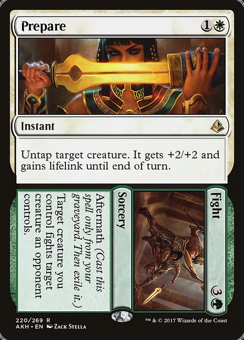 Prepare // Fight - Amonkhet Rare Card