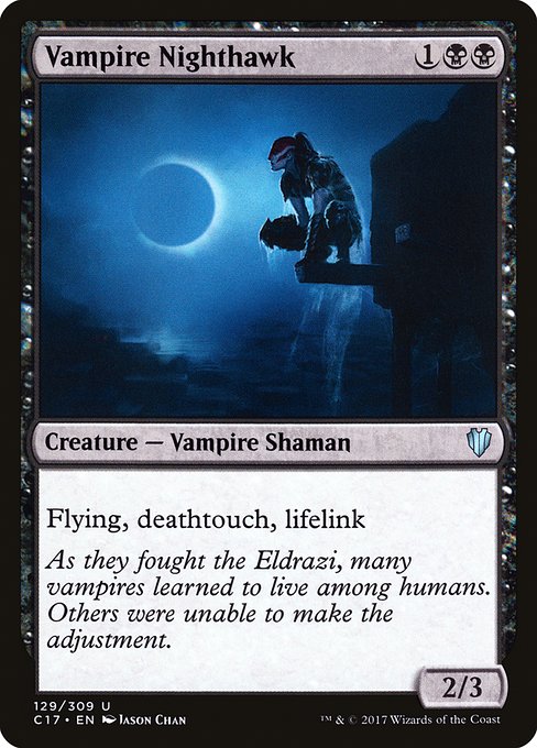 Vampire Nighthawk - Commander 2017 Uncommon Card