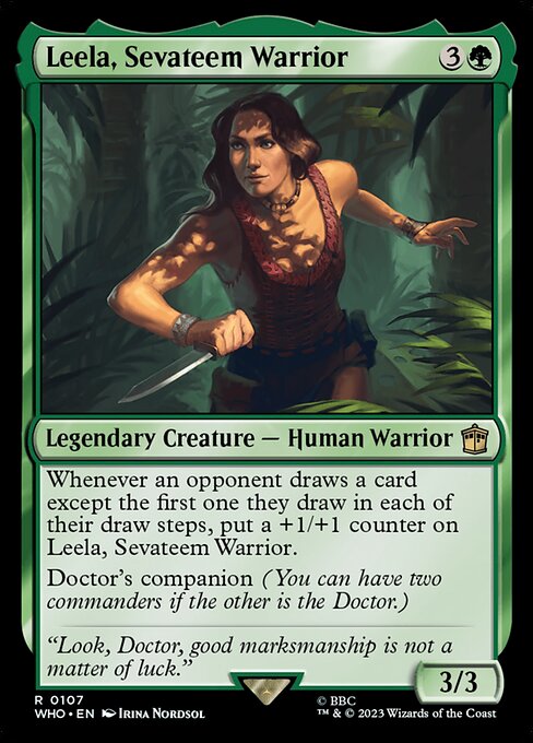 Leela, Sevateem Warrior - Doctor Who Rare Card