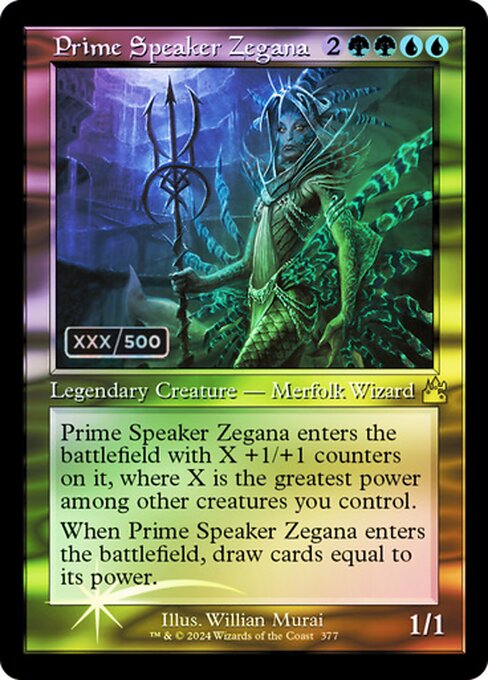 Prime Speaker Zegana - Ravnica Remastered Rare Card