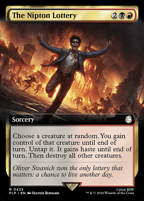 The Nipton Lottery - Fallout Rare Card