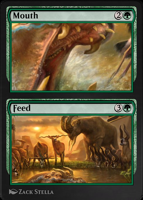 Mouth // Feed - Amonkhet Remastered Rare Card