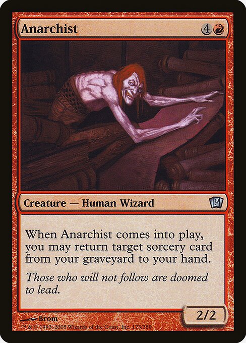 Anarchist - Ninth Edition Uncommon Card