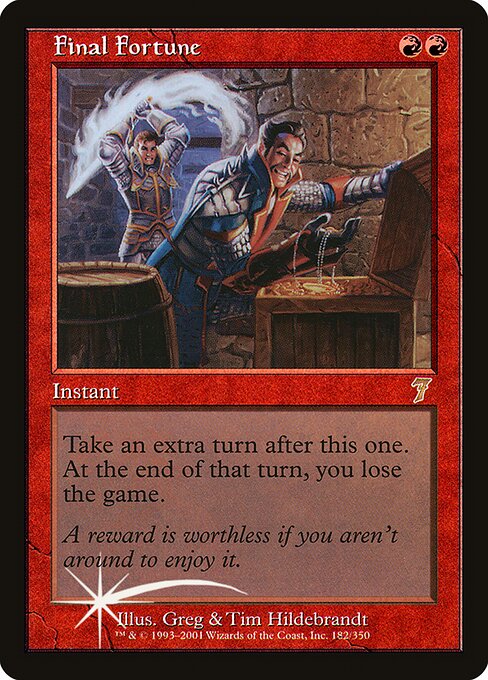 Final Fortune - Seventh Edition Rare Card