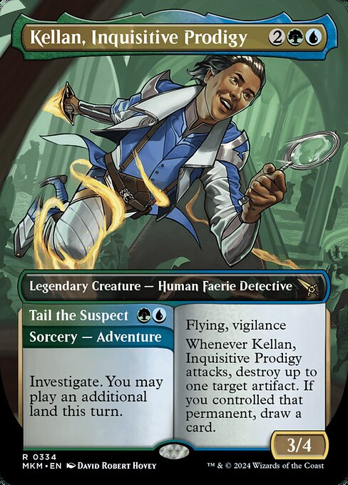 Kellan, Inquisitive Prodigy // Tail the Suspect - Murders at Karlov Manor Rare Card