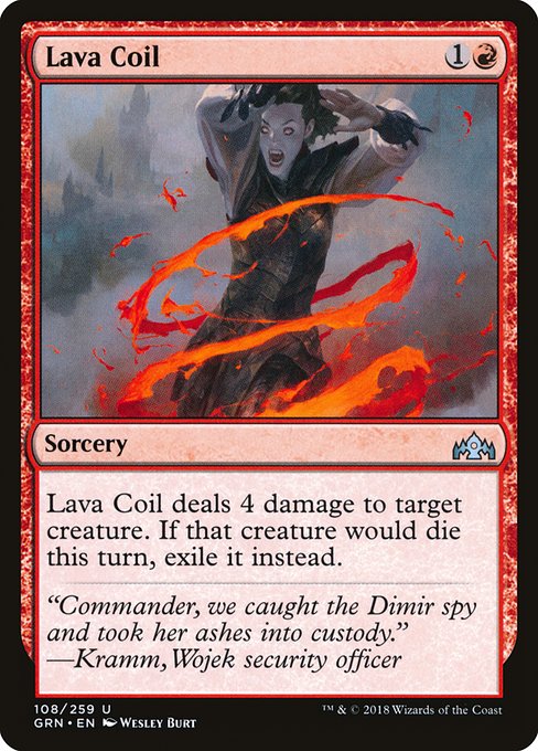 Lava Coil - Guilds of Ravnica Uncommon Card