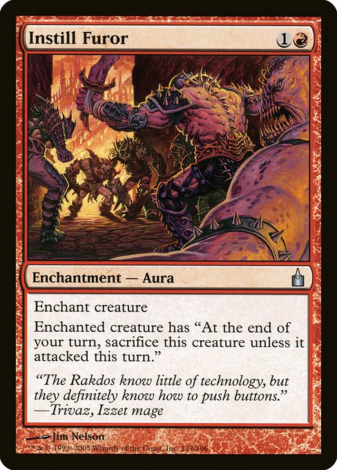 Instill Furor - Ravnica: City of Guilds Uncommon Card