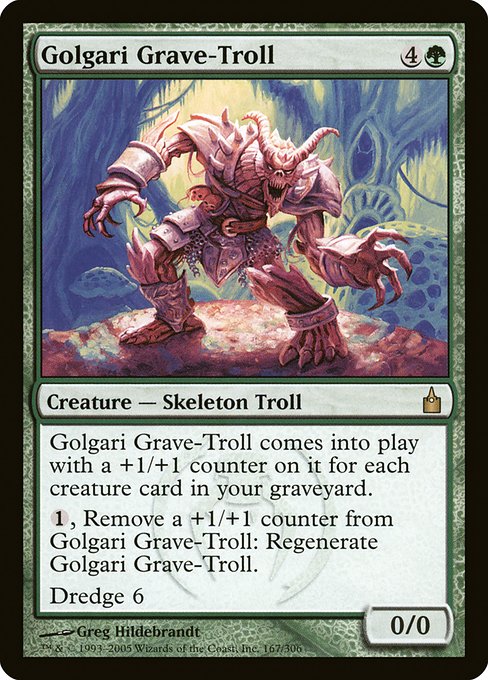 Golgari Grave-Troll - Ravnica: City of Guilds Rare Card
