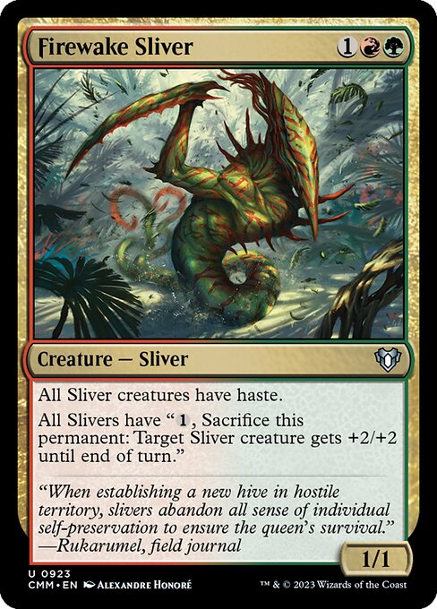 Firewake Sliver - Commander Masters Uncommon Card