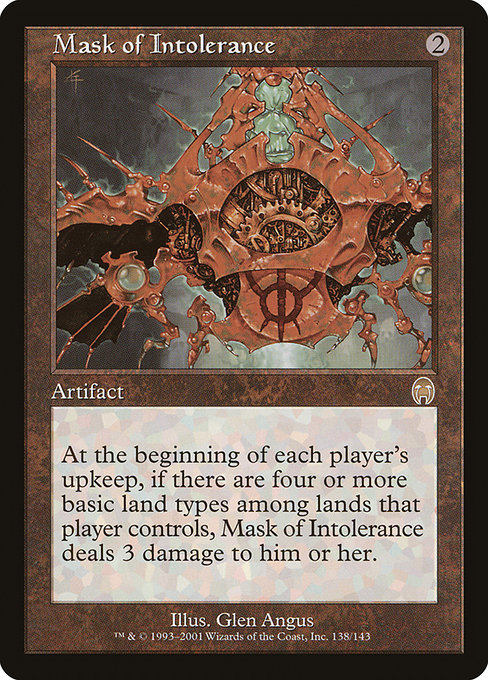 Mask of Intolerance - Apocalypse Rare Card
