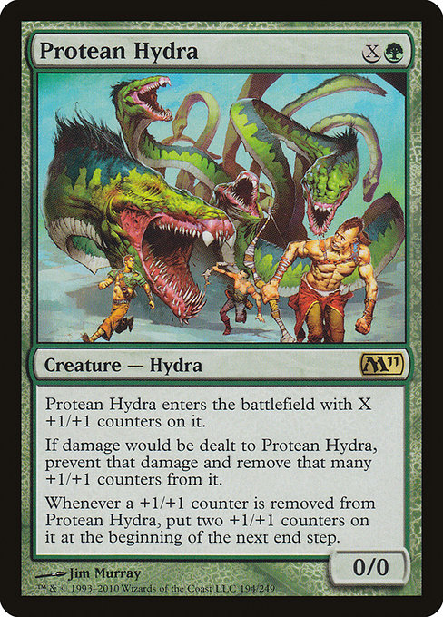 Protean Hydra - Magic 2011 Rare Card