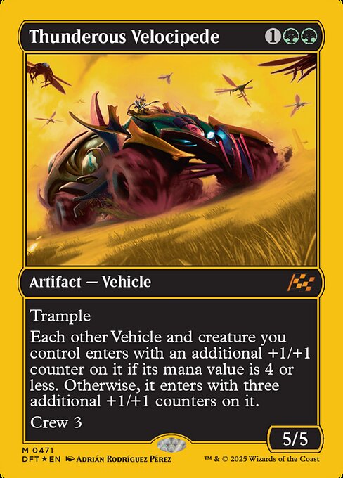 Thunderous Velocipede - Aetherdrift Mythic Card
