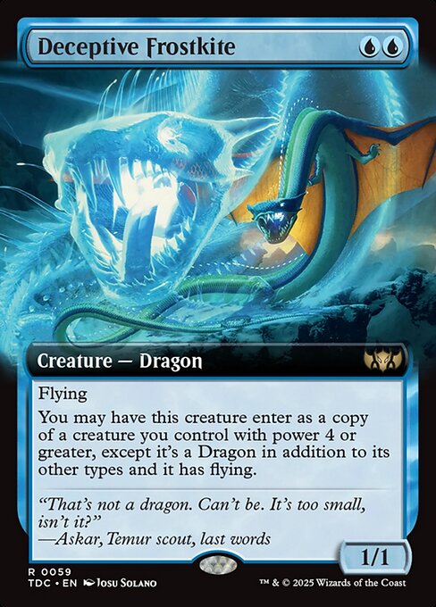 Deceptive Frostkite - Tarkir: Dragonstorm Commander Rare Card