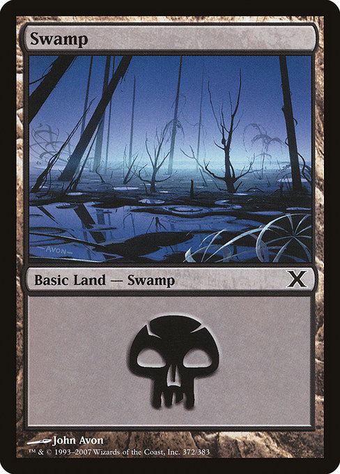 Swamp - Tenth Edition Common Card