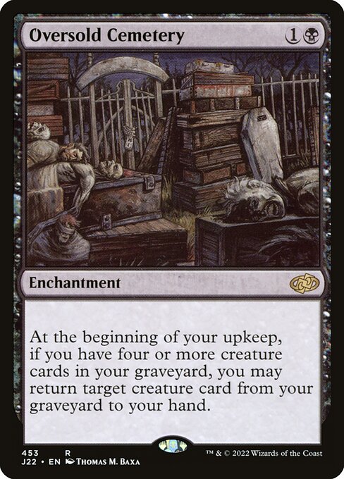 Oversold Cemetery - Jumpstart 2022 Rare Card