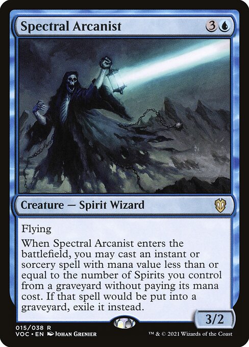 Spectral Arcanist - Crimson Vow Commander Rare Card