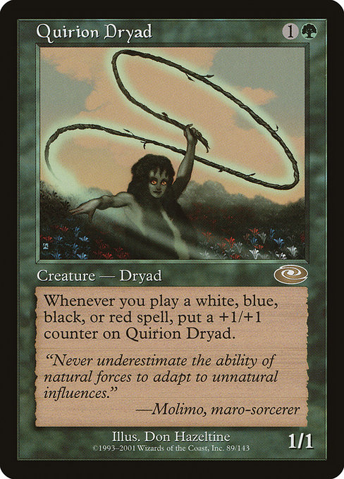 Quirion Dryad - Planeshift Rare Card