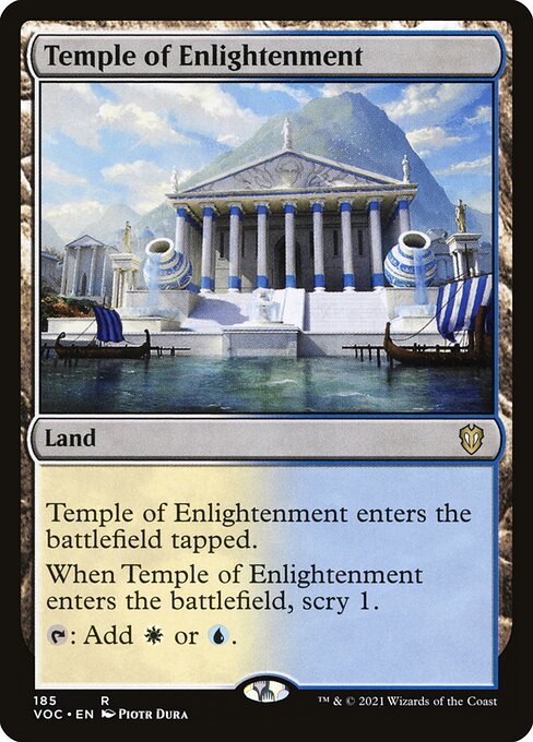 Temple of Enlightenment - Crimson Vow Commander Rare Card