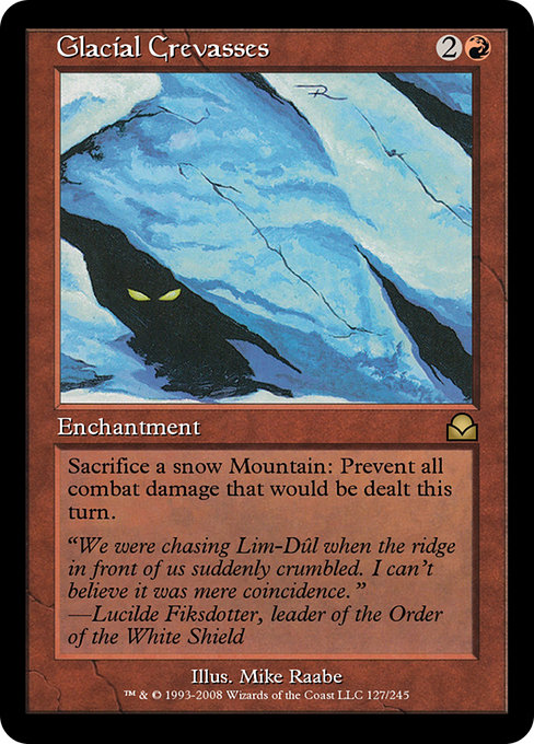 Glacial Crevasses - Masters Edition II Rare Card