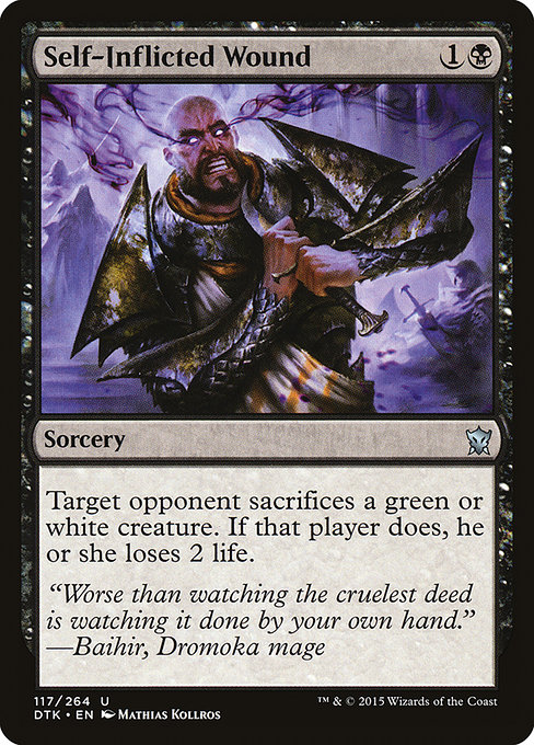 Self-Inflicted Wound - Dragons of Tarkir Uncommon Card