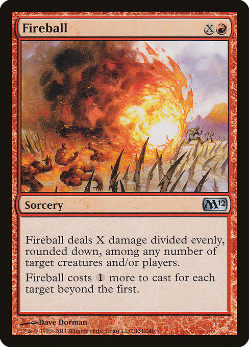 Fireball - Magic 2012 Uncommon Card